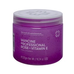 MANCINE Hot salt scrub - rose & vitamin e